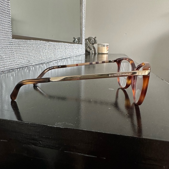 Burberry New Eyeglasses B 2280 3316 LIGHT HAVANA FRAME 52-16-140MM NIB ITALY - Picture 4 of 7